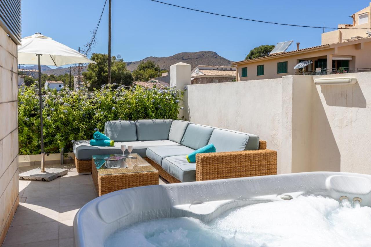 Apartment La Nau - Fantastic Apartment With Hot Tub And Pool, Just Steps Away From Beach Port de Pollenca Exterior photo